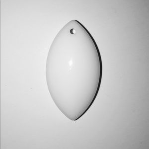 White leaf-shaped pendant